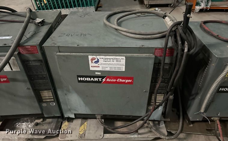 image for item LK9760 (4) Hobart forklift battery chargers 