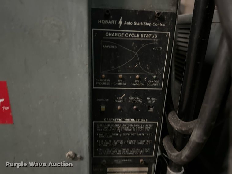 image for item LK9760 (4) Hobart forklift battery chargers 