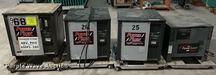 image for item LK9761 (4) forklift battery chargers 