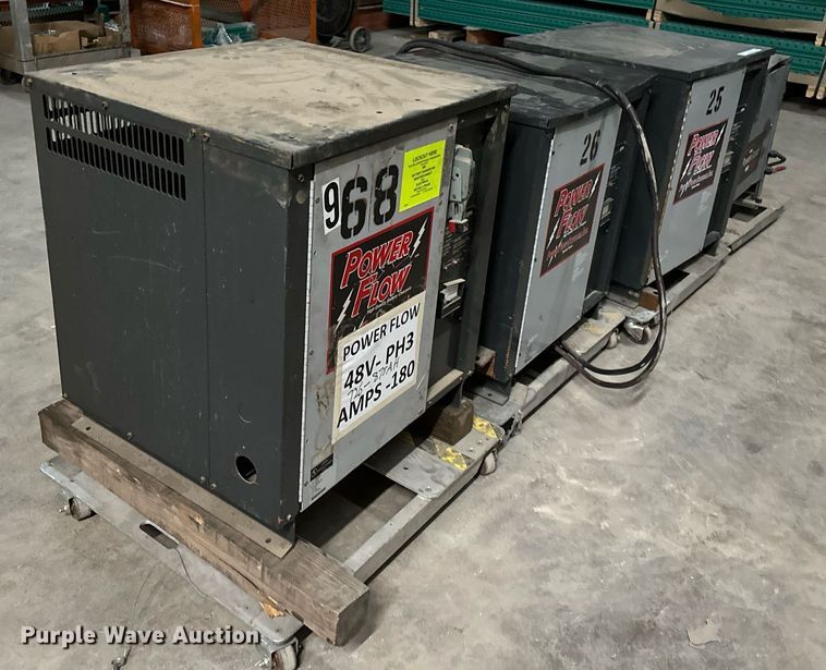 image for item LK9761 (4) forklift battery chargers 