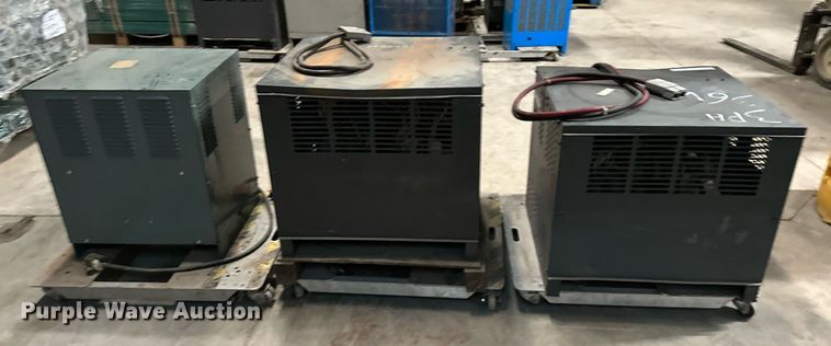 image for item LK9762 (3) forklift battery chargers 