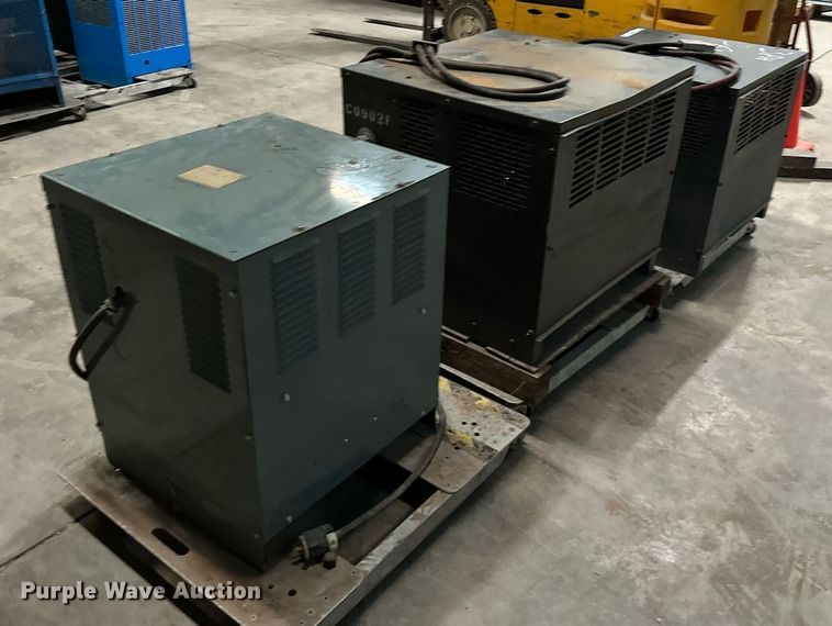 image for item LK9762 (3) forklift battery chargers 