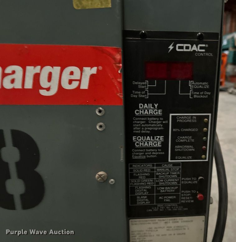 image for item LK9762 (3) forklift battery chargers 