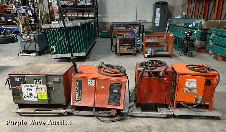 image for item LK9763 (4) forklift battery chargers 