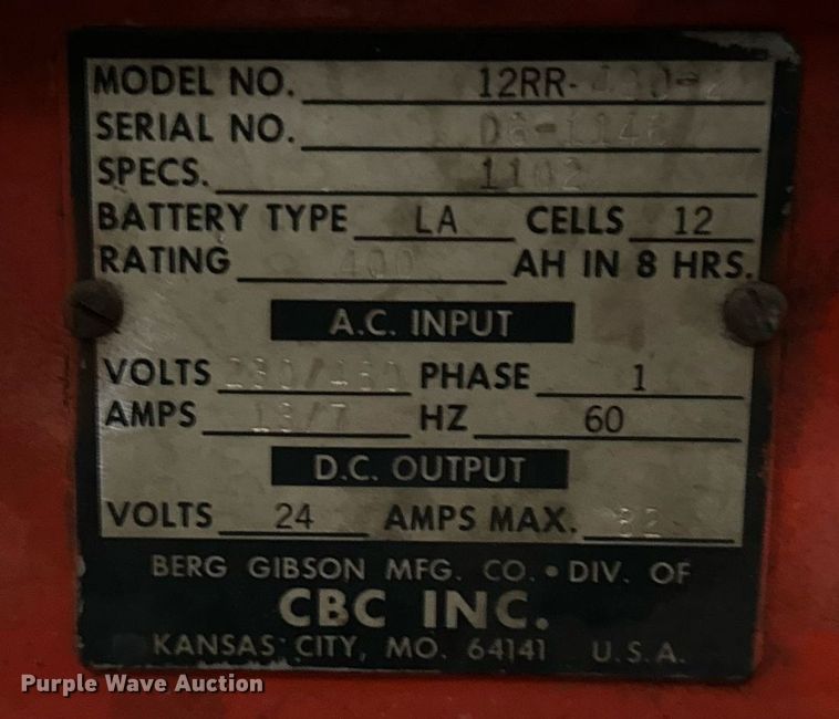 image for item LK9763 (4) forklift battery chargers 