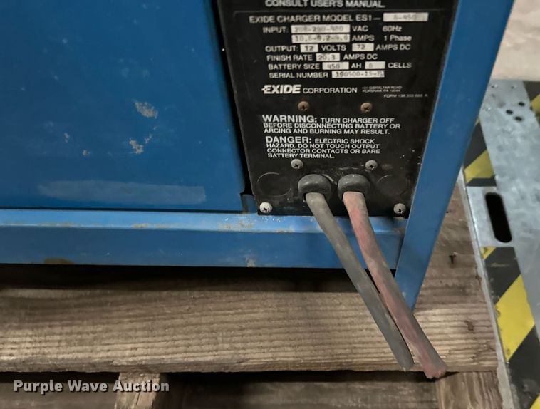 image for item LK9764 (4) Exide forklift battery chargers 