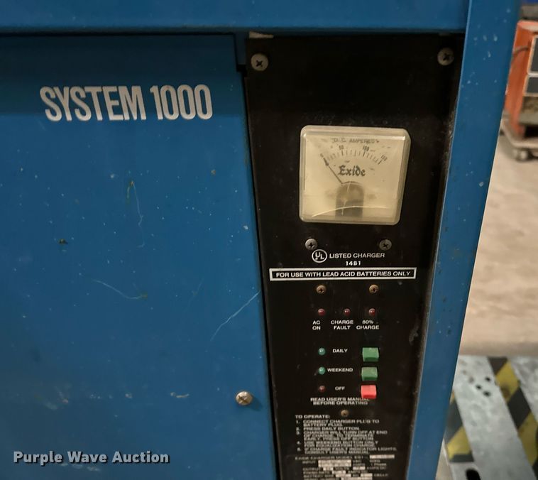 image for item LK9764 (4) Exide forklift battery chargers 