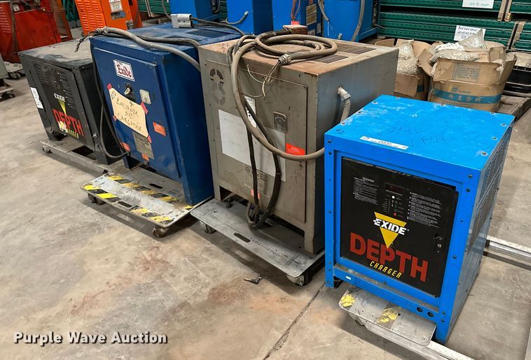 image for item LK9765 (4) Exide forklift battery chargers