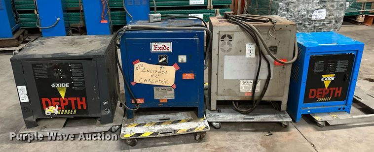 image for item LK9765 (4) Exide forklift battery chargers