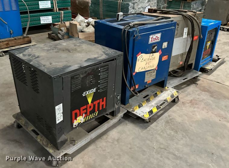 image for item LK9765 (4) Exide forklift battery chargers