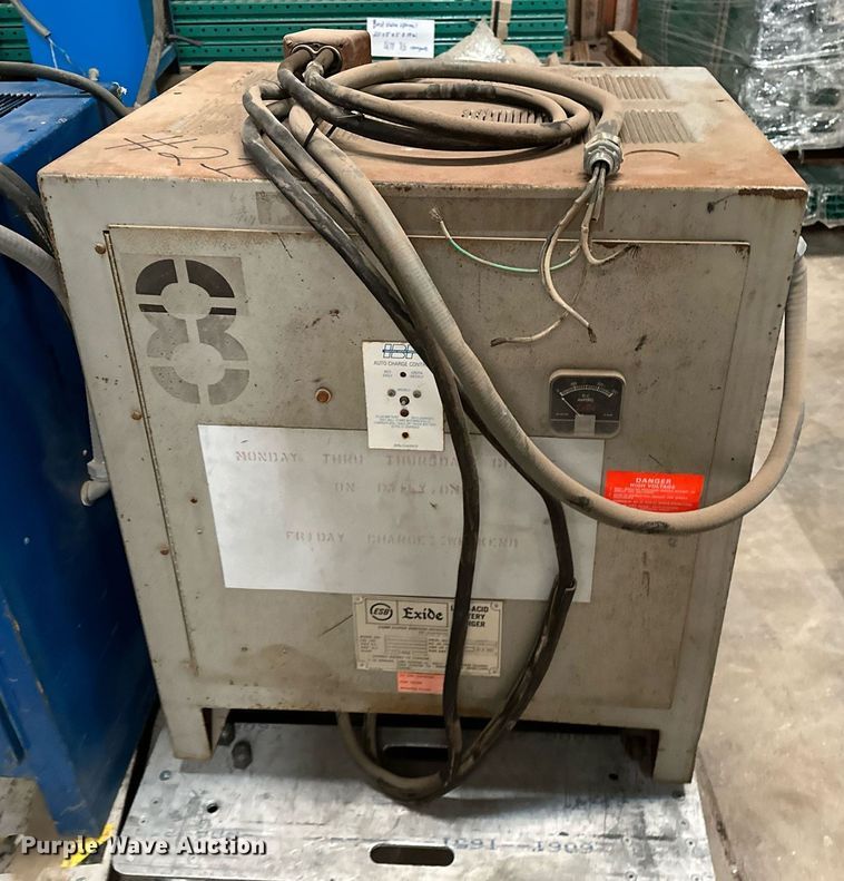 image for item LK9765 (4) Exide forklift battery chargers