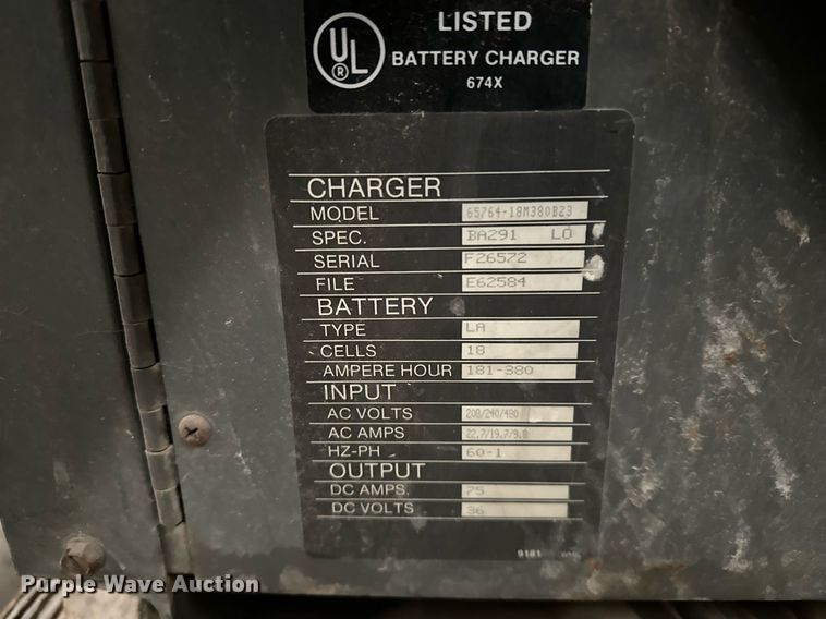 image for item LK9766 (4) forklift battery chargers 