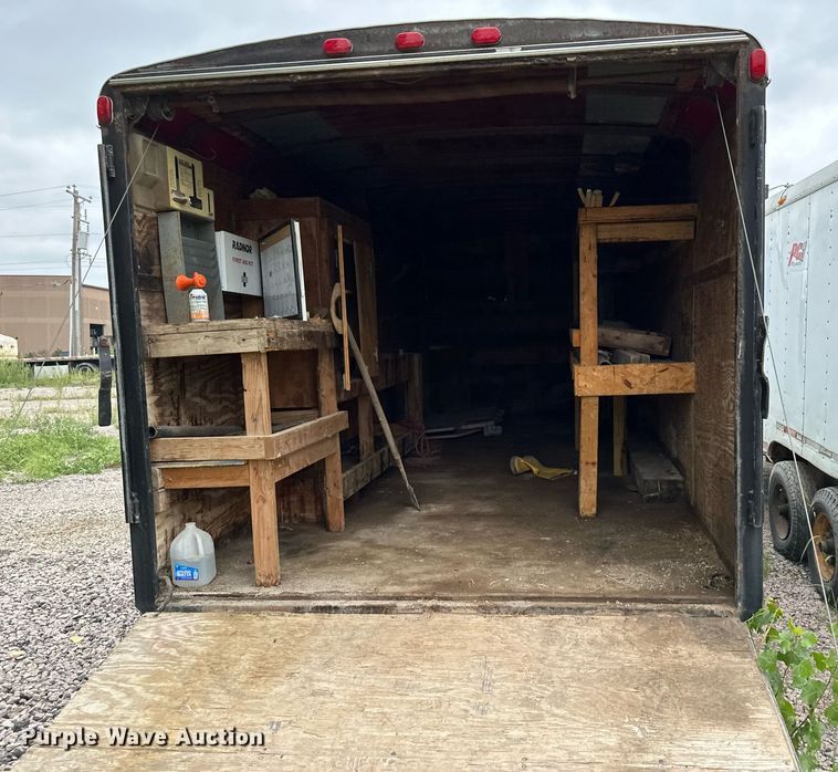 image for item MQ9398 1992 Haulmark enclosed cargo trailer