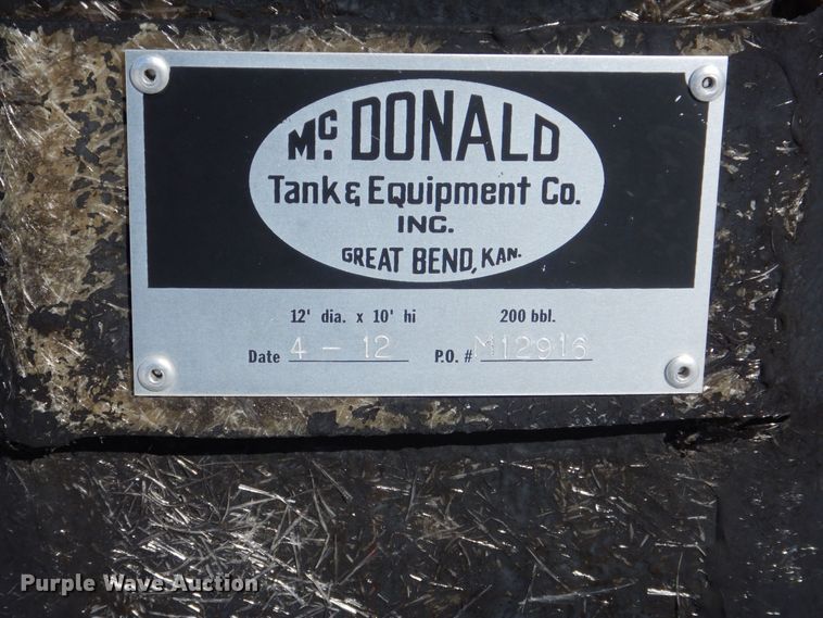 image for item NE9393 2012 McDonald E85 fuel tank