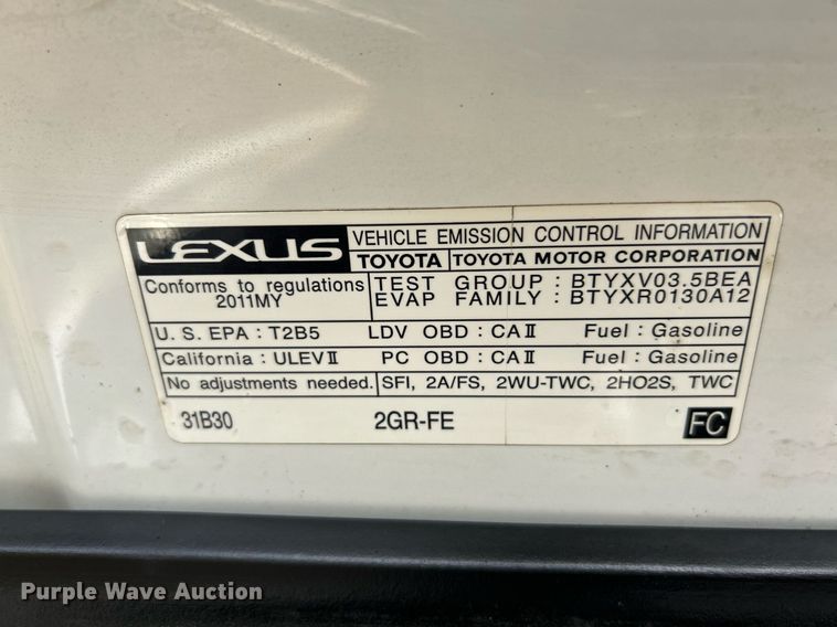 image for item NE9610 2011 Lexus  ES 350  