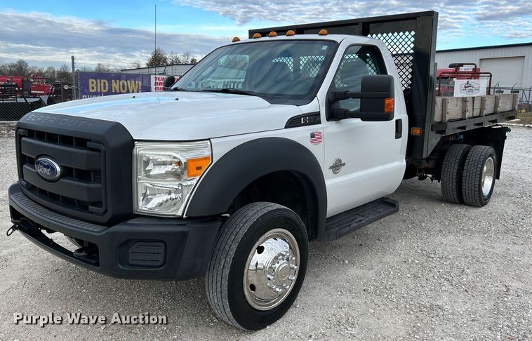 image for item NE9661 2014 Ford F550 Super Duty XL  dump flatbed truck