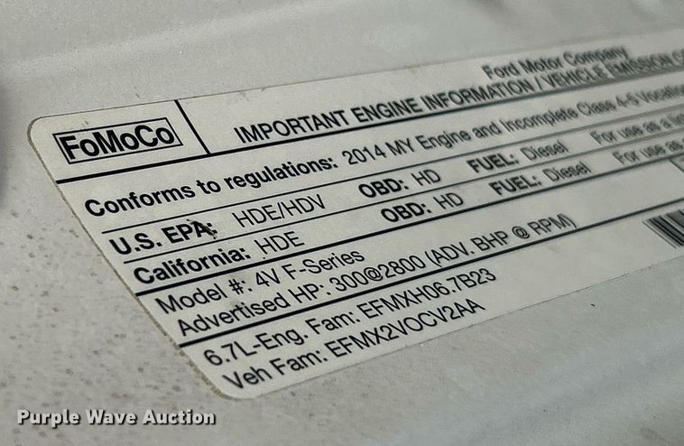 image for item NE9661 2014 Ford F550 Super Duty XL  dump flatbed truck