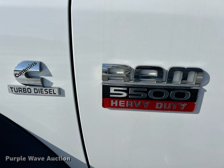 image for item NE9728 2012 Dodge Ram 5500HD flatbed truck