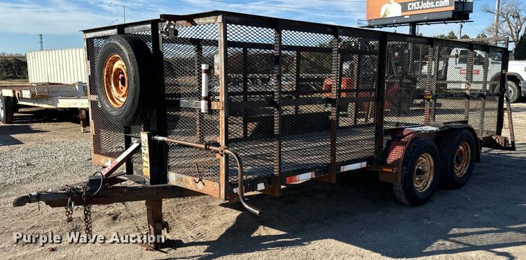 image for item NI9608 1997 Ark City Trailer utility trailer