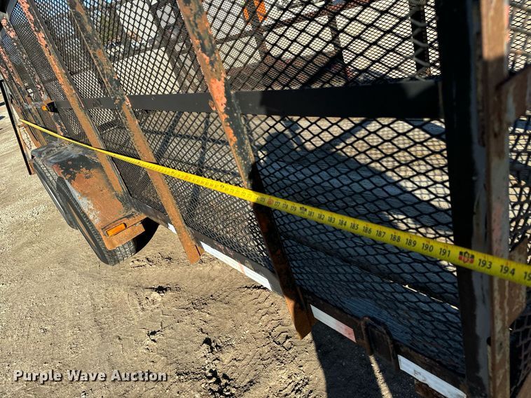 image for item NI9608 1997 Ark City Trailer utility trailer