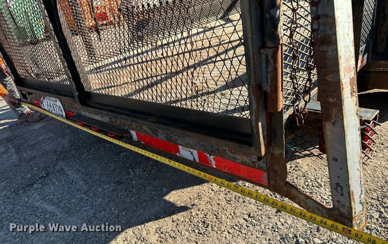 image for item NI9608 1997 Ark City Trailer utility trailer