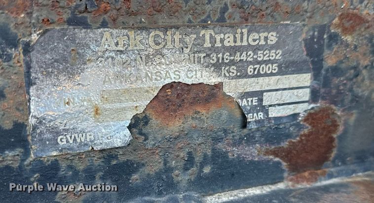 image for item NI9608 1997 Ark City Trailer utility trailer