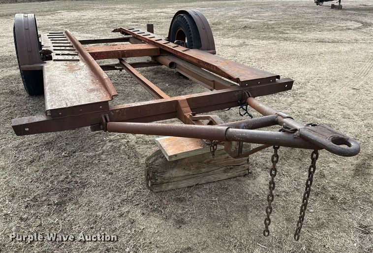 image for item NI9710 Shop built tilt deck utility trailer