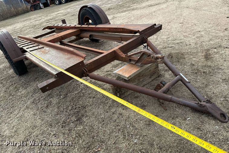 image for item NI9710 Shop built tilt deck utility trailer