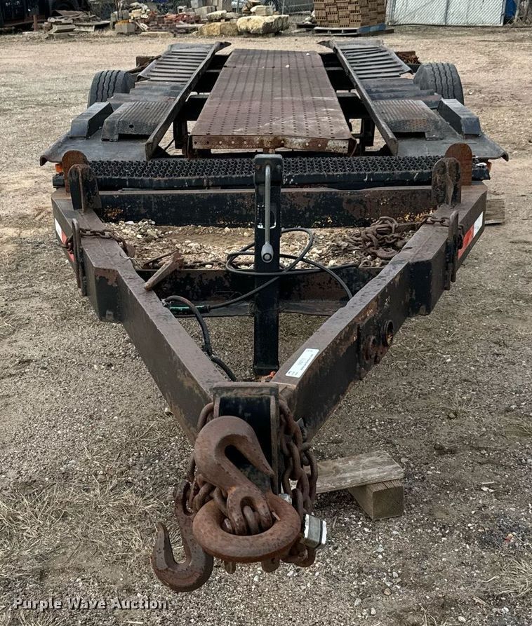 image for item NI9711 Shop built tilt deck utility trailer