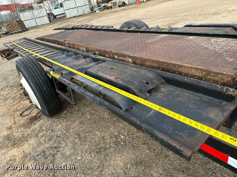 image for item NI9711 Shop built tilt deck utility trailer