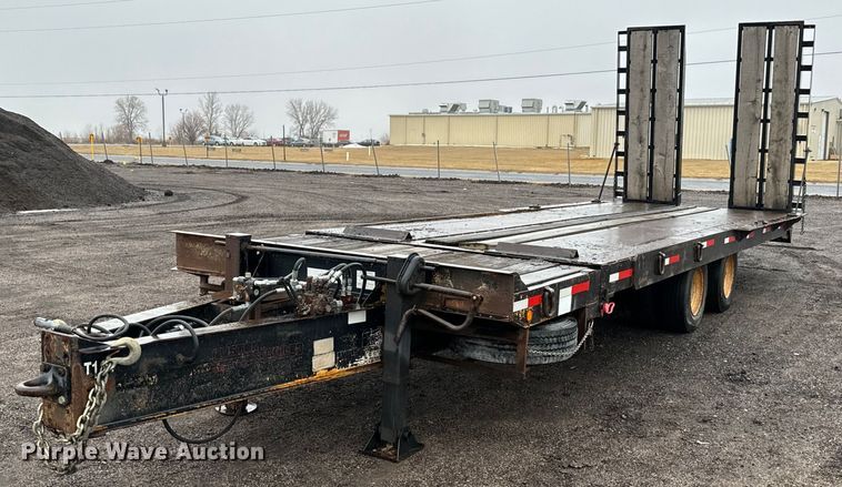 image for item NI9743 1990 Custom Trailer tilt deck equipment trailer