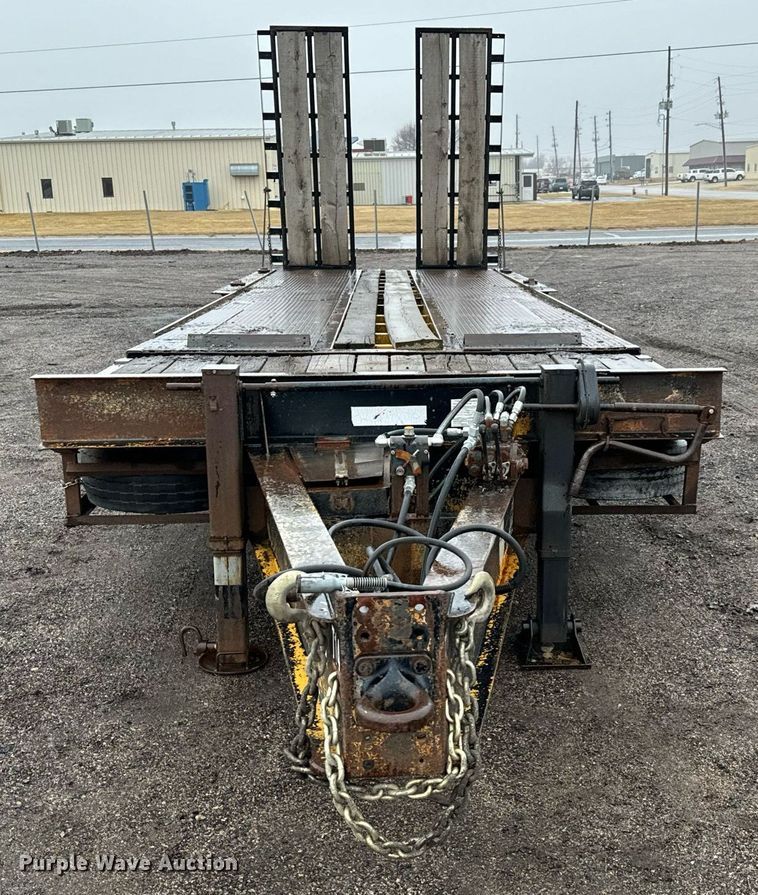 image for item NI9743 1990 Custom Trailer tilt deck equipment trailer