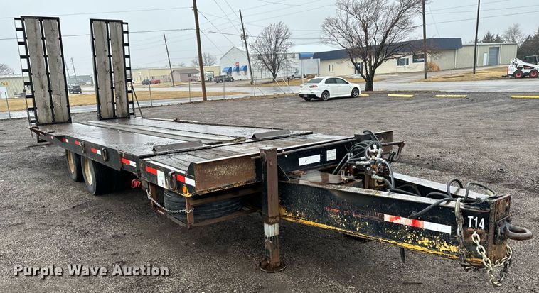 image for item NI9743 1990 Custom Trailer tilt deck equipment trailer
