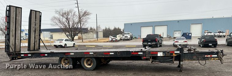 image for item NI9743 1990 Custom Trailer tilt deck equipment trailer