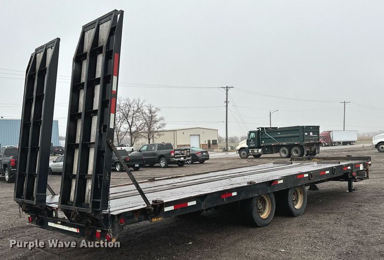 image for item NI9743 1990 Custom Trailer tilt deck equipment trailer