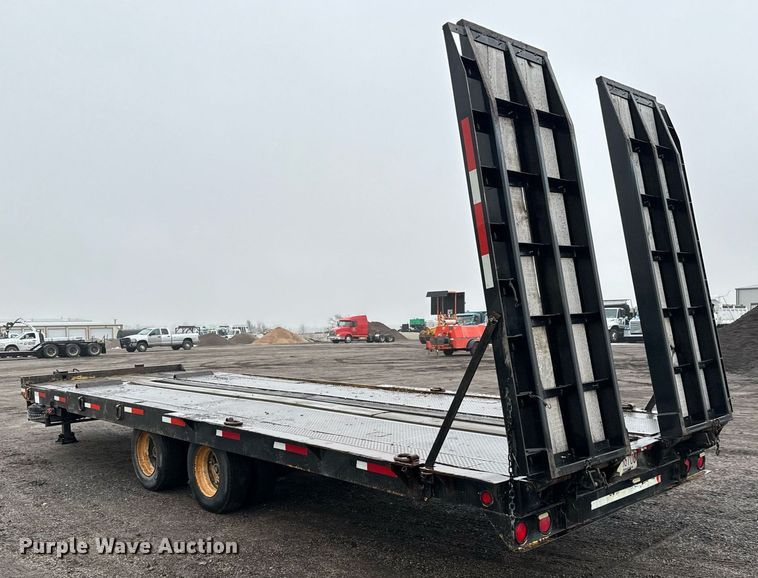 image for item NI9743 1990 Custom Trailer tilt deck equipment trailer