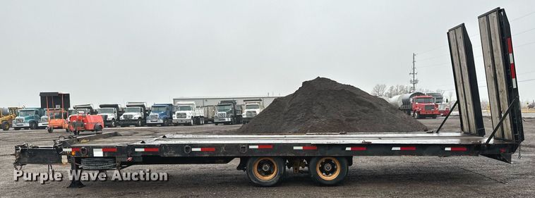 image for item NI9743 1990 Custom Trailer tilt deck equipment trailer