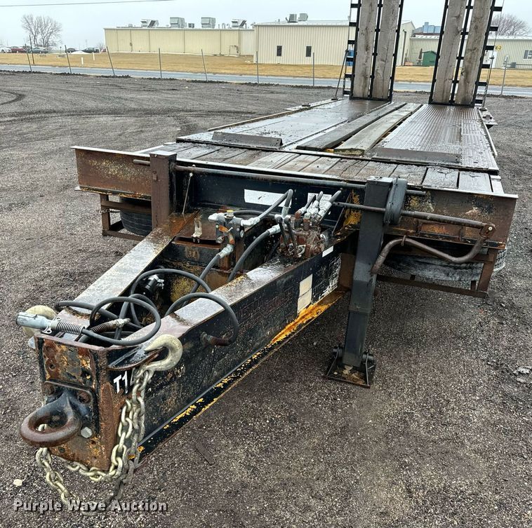 image for item NI9743 1990 Custom Trailer tilt deck equipment trailer