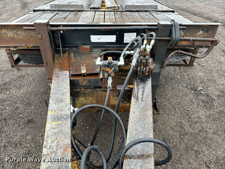 image for item NI9743 1990 Custom Trailer tilt deck equipment trailer