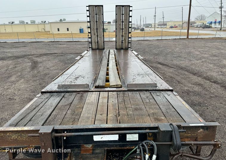 image for item NI9743 1990 Custom Trailer tilt deck equipment trailer