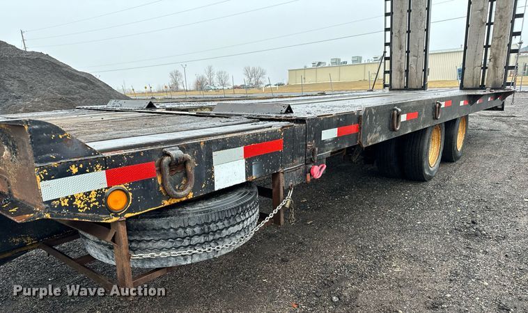 image for item NI9743 1990 Custom Trailer tilt deck equipment trailer