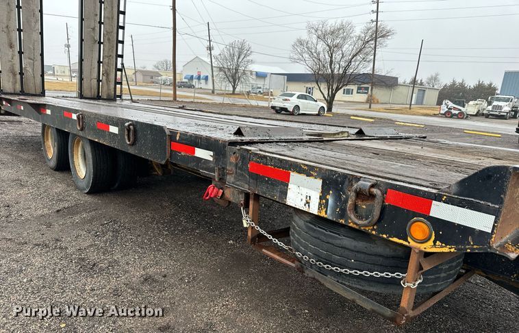 image for item NI9743 1990 Custom Trailer tilt deck equipment trailer