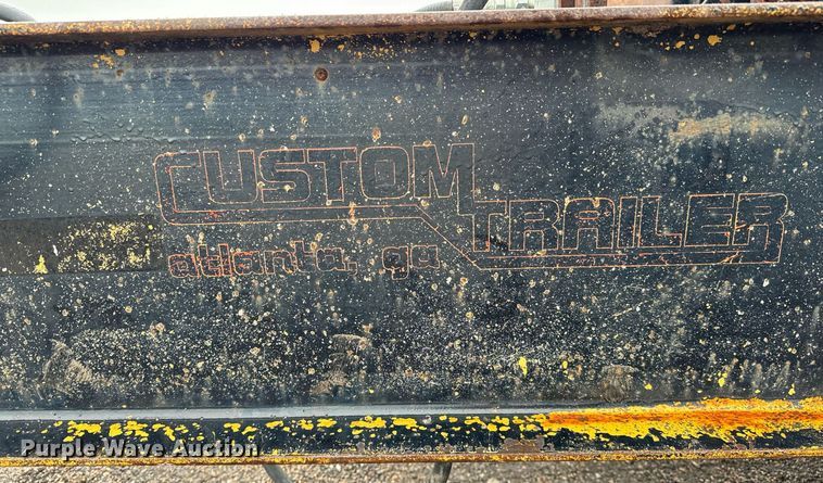 image for item NI9743 1990 Custom Trailer tilt deck equipment trailer