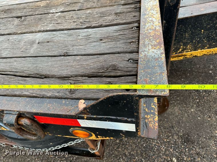 image for item NI9743 1990 Custom Trailer tilt deck equipment trailer