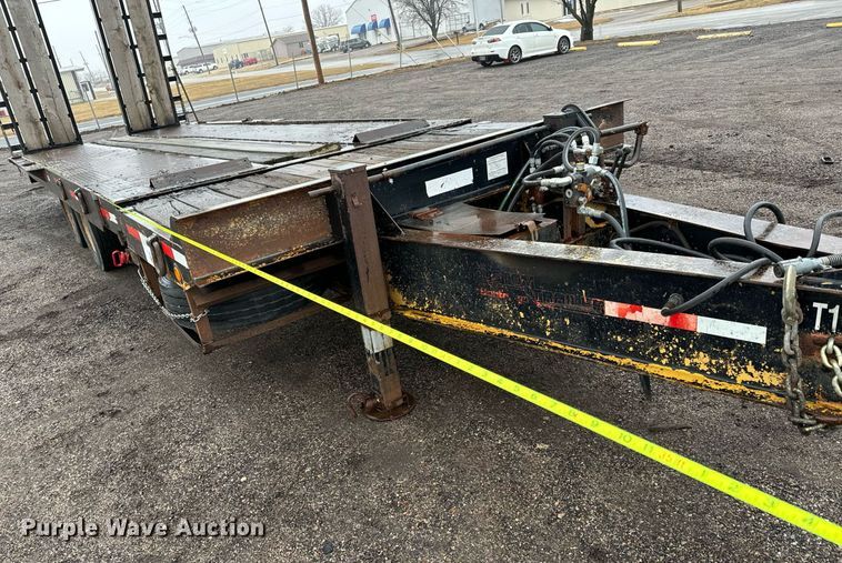 image for item NI9743 1990 Custom Trailer tilt deck equipment trailer