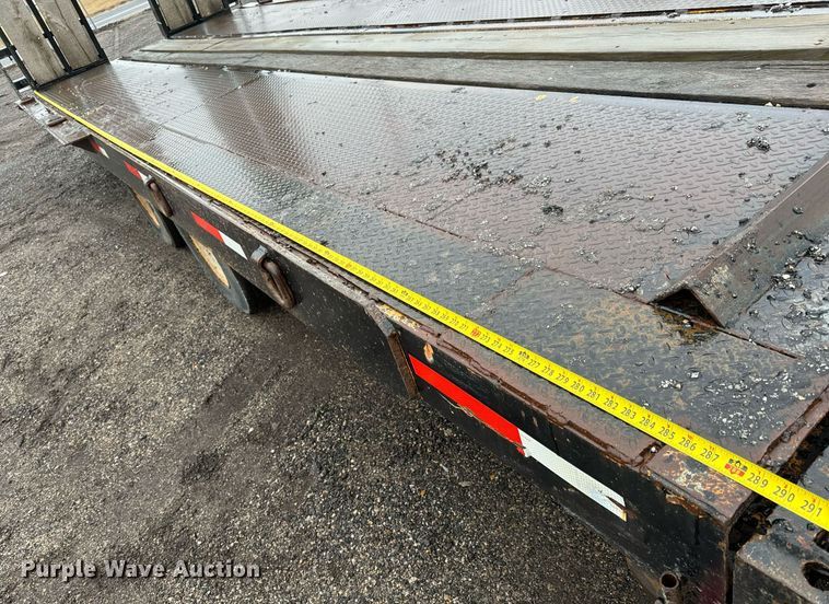 image for item NI9743 1990 Custom Trailer tilt deck equipment trailer