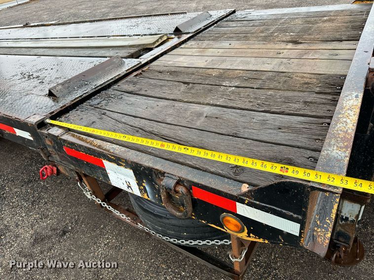 image for item NI9743 1990 Custom Trailer tilt deck equipment trailer