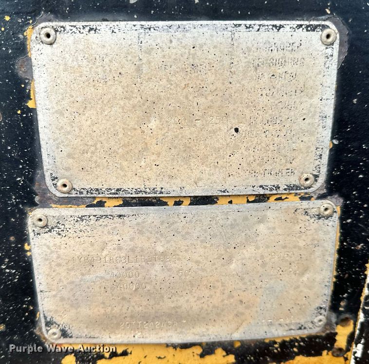 image for item NI9743 1990 Custom Trailer tilt deck equipment trailer