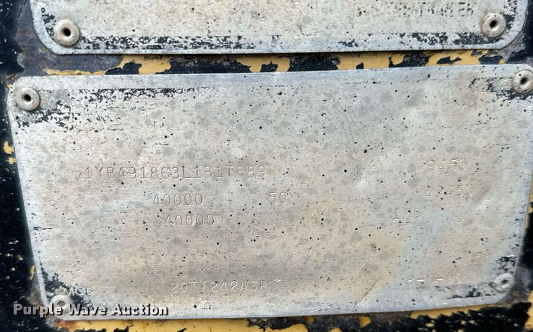 image for item NI9743 1990 Custom Trailer tilt deck equipment trailer