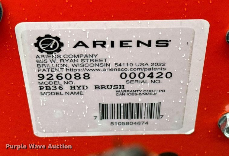 image for item NI9747 Ariens PB36 HYD Brush  broom